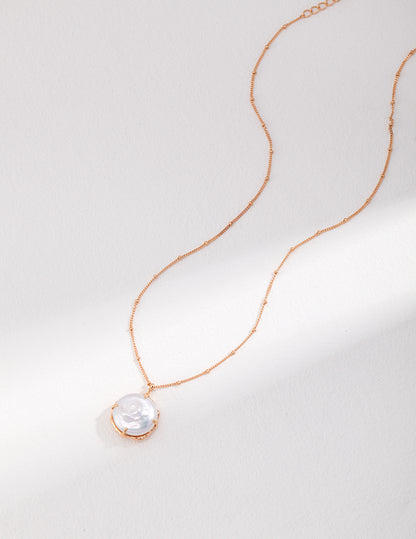 Artemis Silver Pearl Necklace