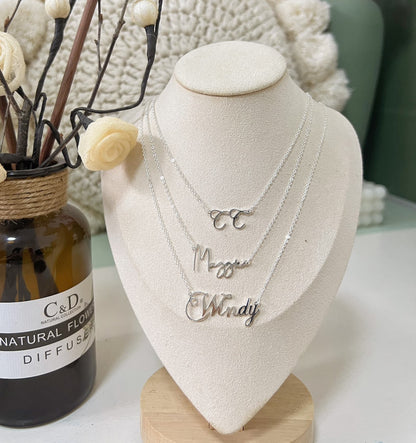 Custom Silver Name Necklace