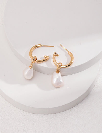 Two-Way Baroque Pearl Earrings