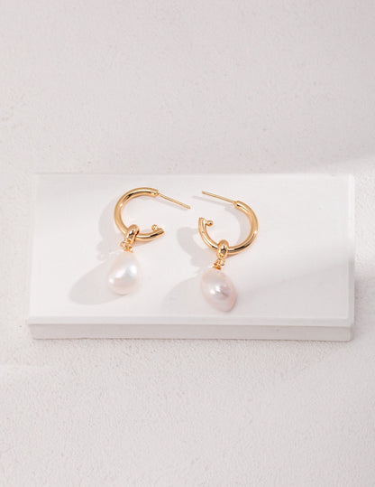 Two-Way Baroque Pearl Earrings