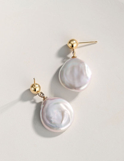 Sophisticated Baroque Pearl Earrings